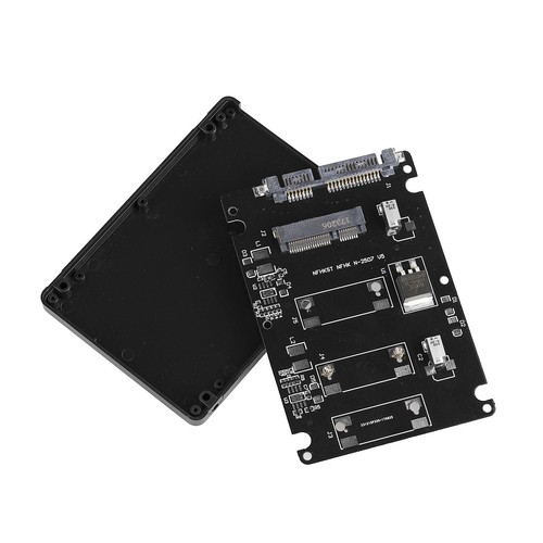 Mini PCI-e mSATA SSD to 2.5 inch SATA Adapter Drive Converter Enclosure Case - Afbeelding 1 van 9