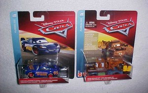 HW-DISNEY-PIXAR-CARS-034-MATER-W-95-HAT-034-amp-034-FABULOUS-LIGHTNING-MCQUEEN-034-NEW-MATTEL