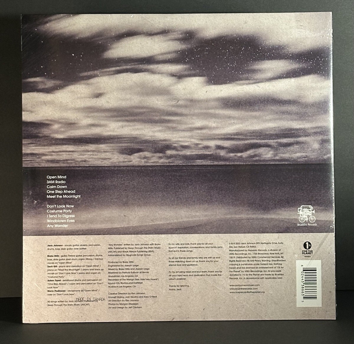 JACK JOHNSON/MEET THE MOONLIGHT 重量版LP Meet The Moonlight