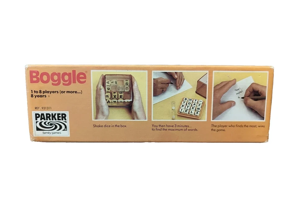 Vintage Boggle,1978 Parker Brothers Games,Great Condition,No Timer(Use A Phone)  - Image 4 of 4