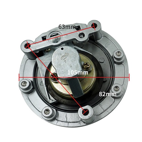 Alloy Fuel Gas Tank Cap Key Kit For Yamaha MT09 FZ09 & XVS1300 2014 2015 2016 - Picture 3 of 5