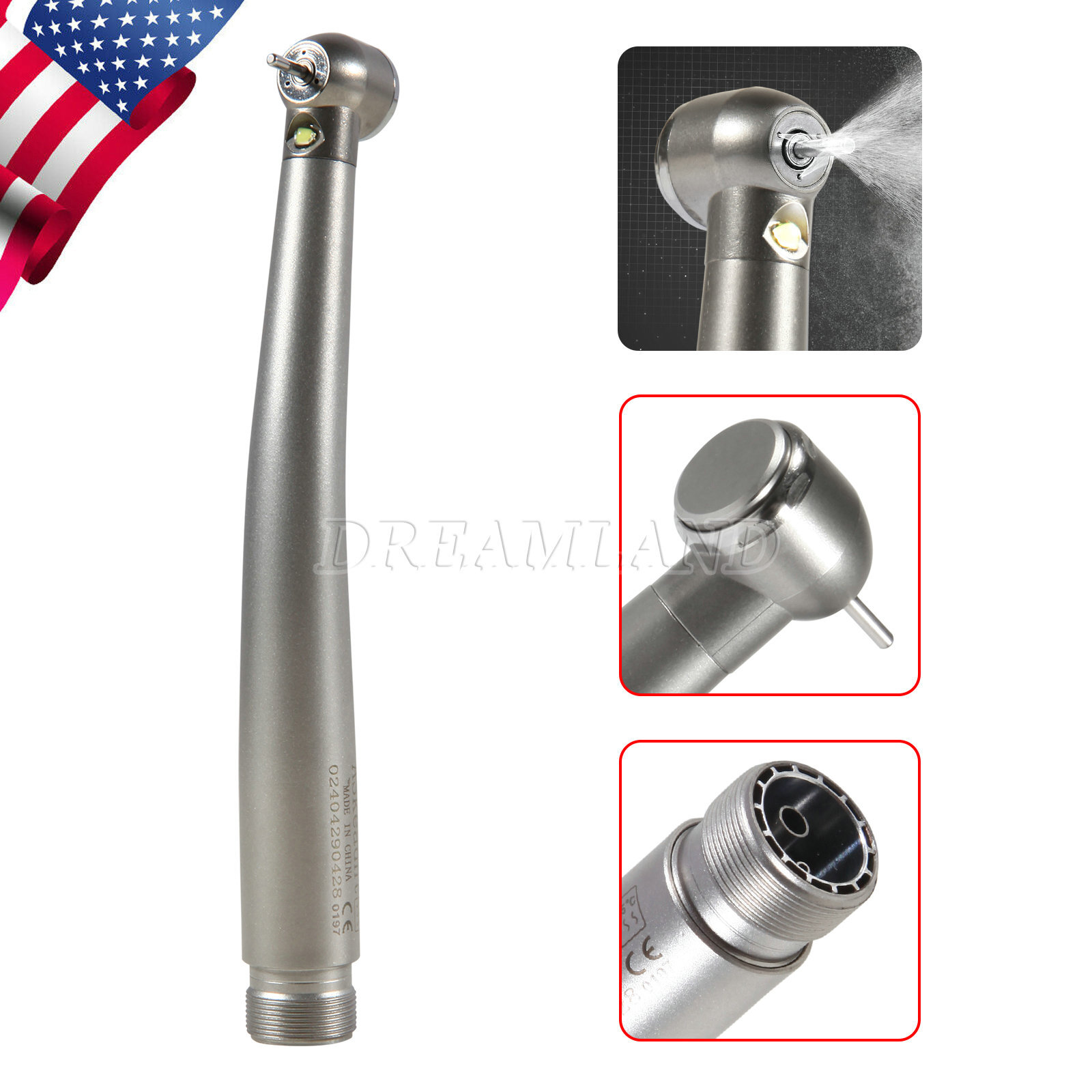 NSK Style Dental Fiber Optic LED E-generator high speed handpiece 2 Hole 4 Hole