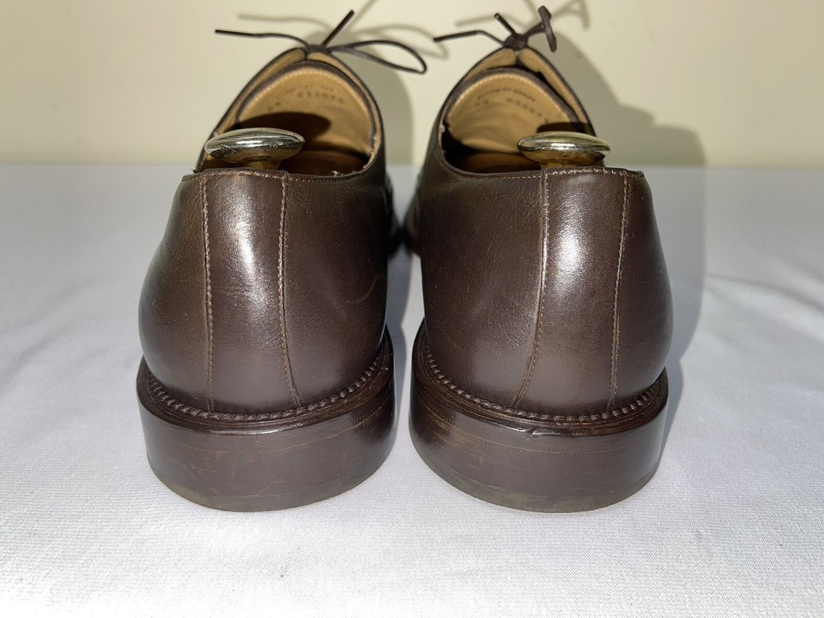 Vintage Mezlan Men’s Oxford Leather Brown Square Toe Shoe Size 11 Vintage Brown Leather Oxford Shoes - Square Toe Dress Shoes  main image 3