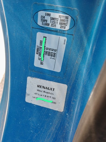2011 RENAULT WIND ROADSTER MK1 CONVERTIBLE FRONT BUMPER TERPB - MAJORELLE BLUE - Picture 12 of 15