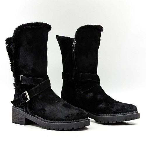 Sam Edelman Size 9 Jailyn Faux Fur-Lined Suede Boots Winter Snow Boot Zip Up - Picture 2 of 13