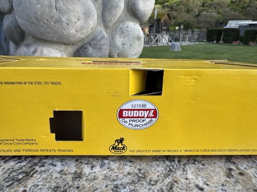 1983 BUDDY L Brute COCA-COLA Mack Truck & Trailer 591P w/ Box - Hong Kong - Picture 15 of 16