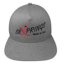 Slixprings Made in USA Since 2008 Snap Back Hat Gray One Size Adjustable Yupoong