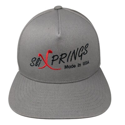 Slixprings Made in USA Since 2008 Snap Back Hat Gray One Size Adjustable Yupoong