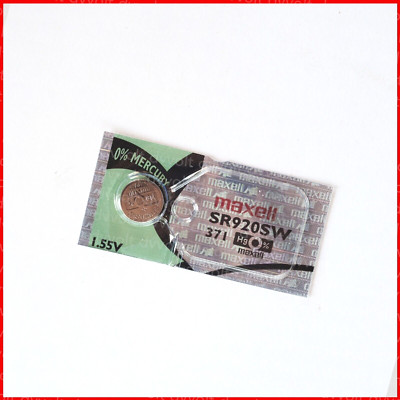 5 Pilas Sr920sw 371 Óxido De Plata 1.55v Maxell Reloj Alarma | Cuotas Sin Interés - Foto 3