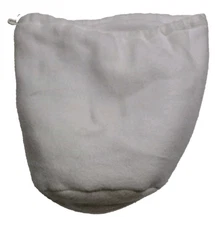 13 Inch White Fleece Paintball Gun Game Mask Goggles Helmet Case Bag Carrier