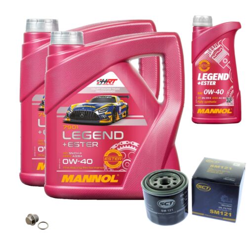 Filtro de aceite SCT Germany 9 L MANNOL Legend+Ester 0W-40 para Subaru Outback BE SUJETADOR - Imagen 1 de 9