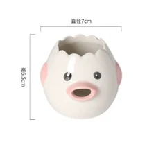 Cartoon Little Chicken Ceramic Egg Separator Egg Yolk Egg White Separator Filter