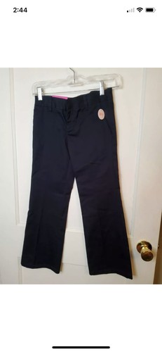 NWT French Toast Girls 8, Navy pants, Boot cut, School Uniform, adjustable waist - Picture 2 of 4