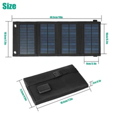 100W USB Solar Panel Kit Folding Power Bank Outdoor Camping Hiking Phone Charger