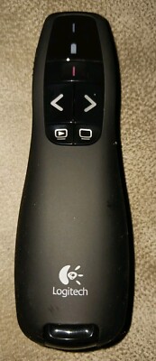 Logitech R-400 Laser Pointer/Presenter Remote Control, Original Cover,Pre-owned 