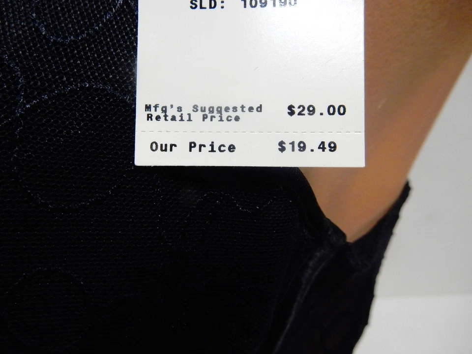 BALI SUJETADOR EFECTOS DE LUZ NEGRO 36-C *EL COMPRADOR RECIBE 1 SUJETADOR* NUEVO Foto 2 de 4