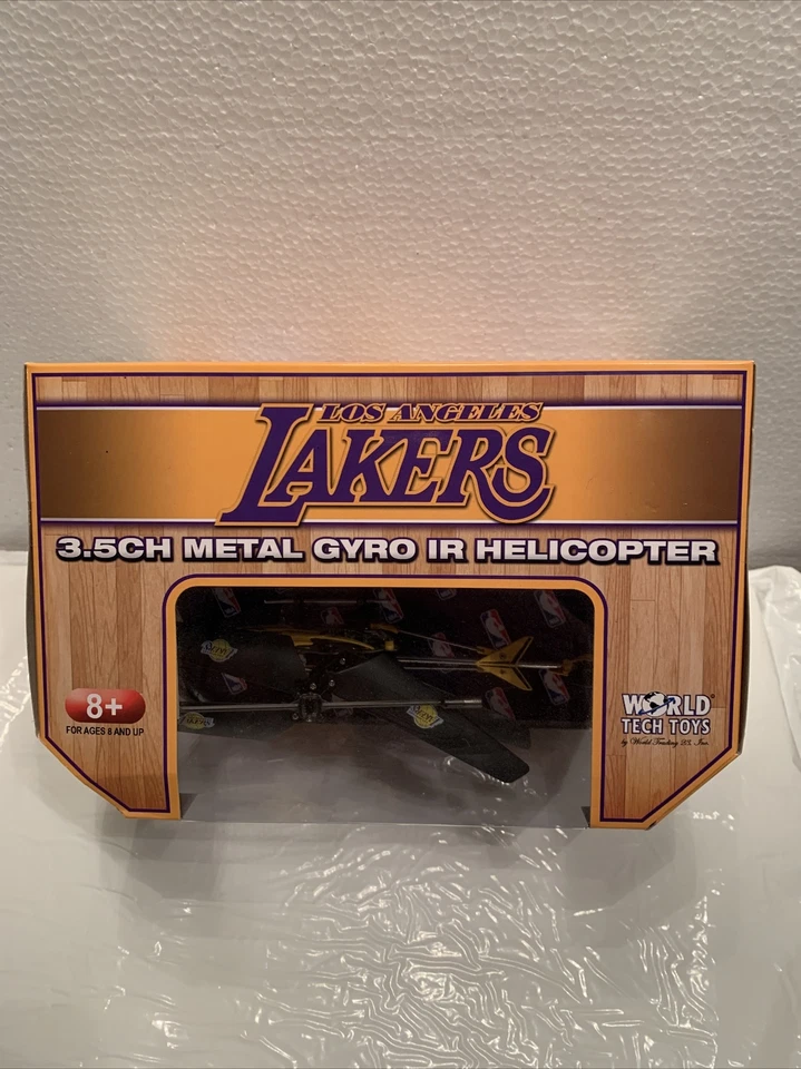 NBA LA LAKERS 3.5-Ch Metal Gyro IR HELICÓPTERO, World Tech Toys Foto 2 de 4