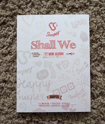 snuper スヒョンサイン Snuper official album rare with full inclusions rare signed