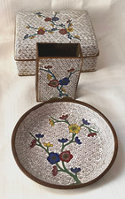 Cloisonn&eacute; Enamel Smoking Set