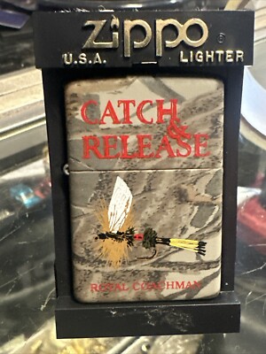 Zippo Fly Fishing Hook Catch & Release Royal Coachman. ( Q )