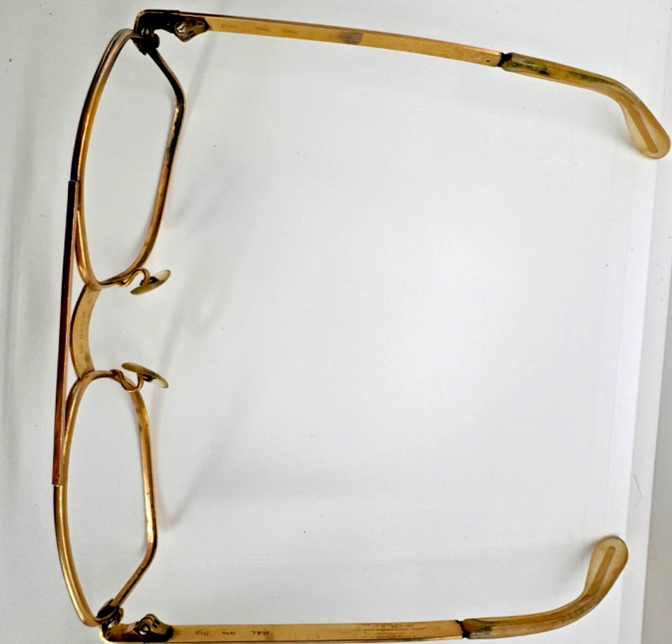Bousch & Lomb antique eyeglasses frames men Vintage Gold barn find - Image 3 of 4
