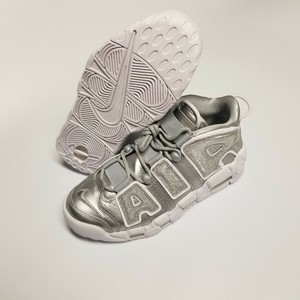 nike air more uptempo metallic silver