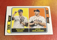 2023 Topps Heritage Then & Now #TAN-6 Garylord Perry Justin Verlander