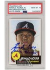 Ronald Acuna Jr 2018 Topps Living Autograph RC Card Full Name #19 PSA/DNA 10