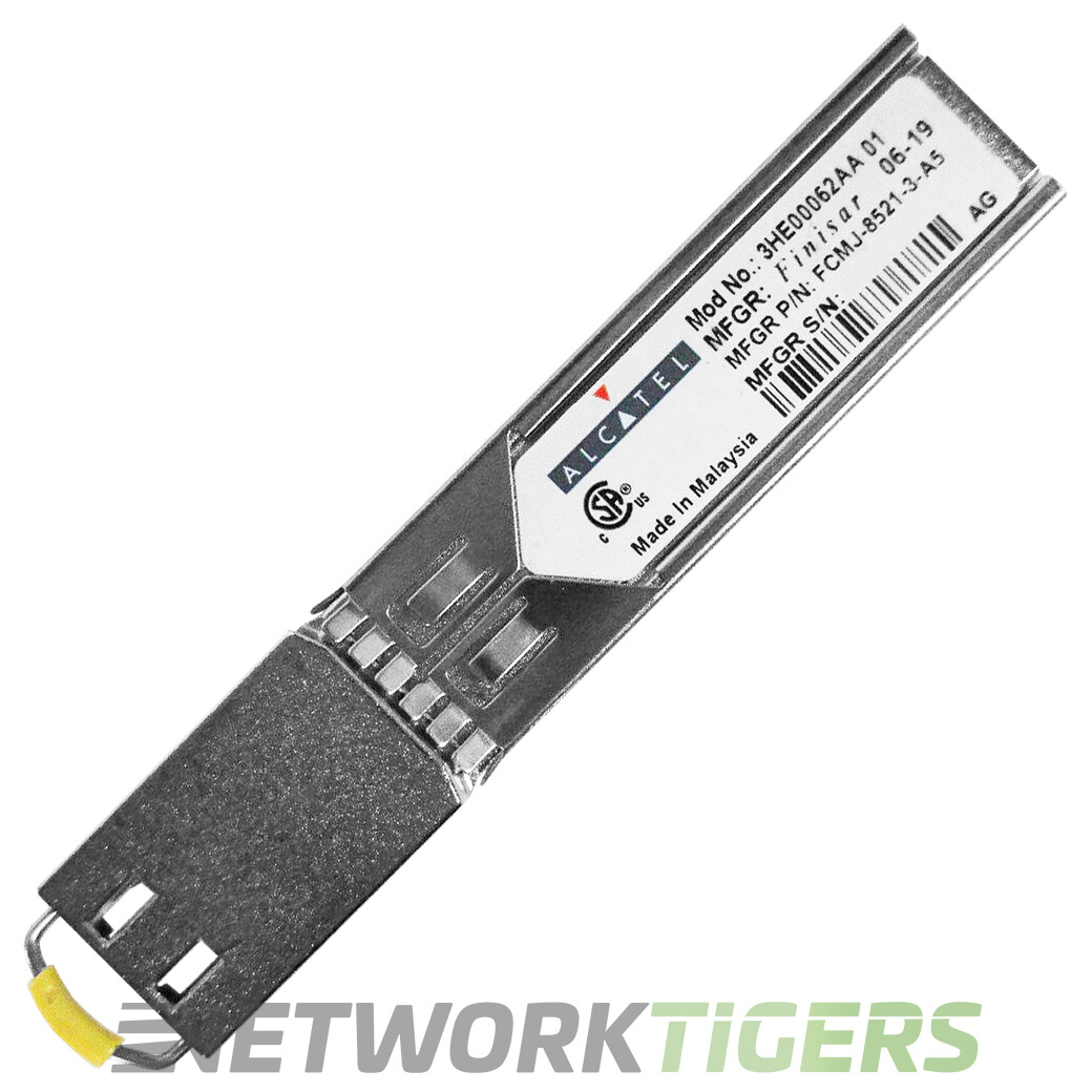 Alcatel 3HE00062AA-01 1GB BASE-TX FCMJ-8521-3-A5 RJ45 SFP Transceiver ...