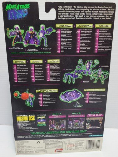 MARX ATTACKS TRENDMASTERS MARTIAN TROOPER ACTION FIGURE ***MINT ON CARD*** - Picture 2 of 2