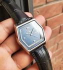 Seiko 1982 Vintage Retro Ultra Rare Hexagon TV Oversized Blue Dial JDM Automatic