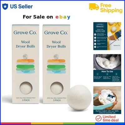 Wool Dryer Balls Reusable Laundry Balls 3 Pack Reduce Drying Time Static