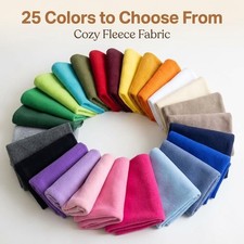 Polar Fleece Fabric Anti Pill Soft Plush Polyester Cozy Sewing Yard