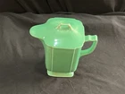 VINTAGE HOMER LAUGHLIN GREEN RIVIERA BATTER PITCHER W LID FIESTAWARE NICE! A+++