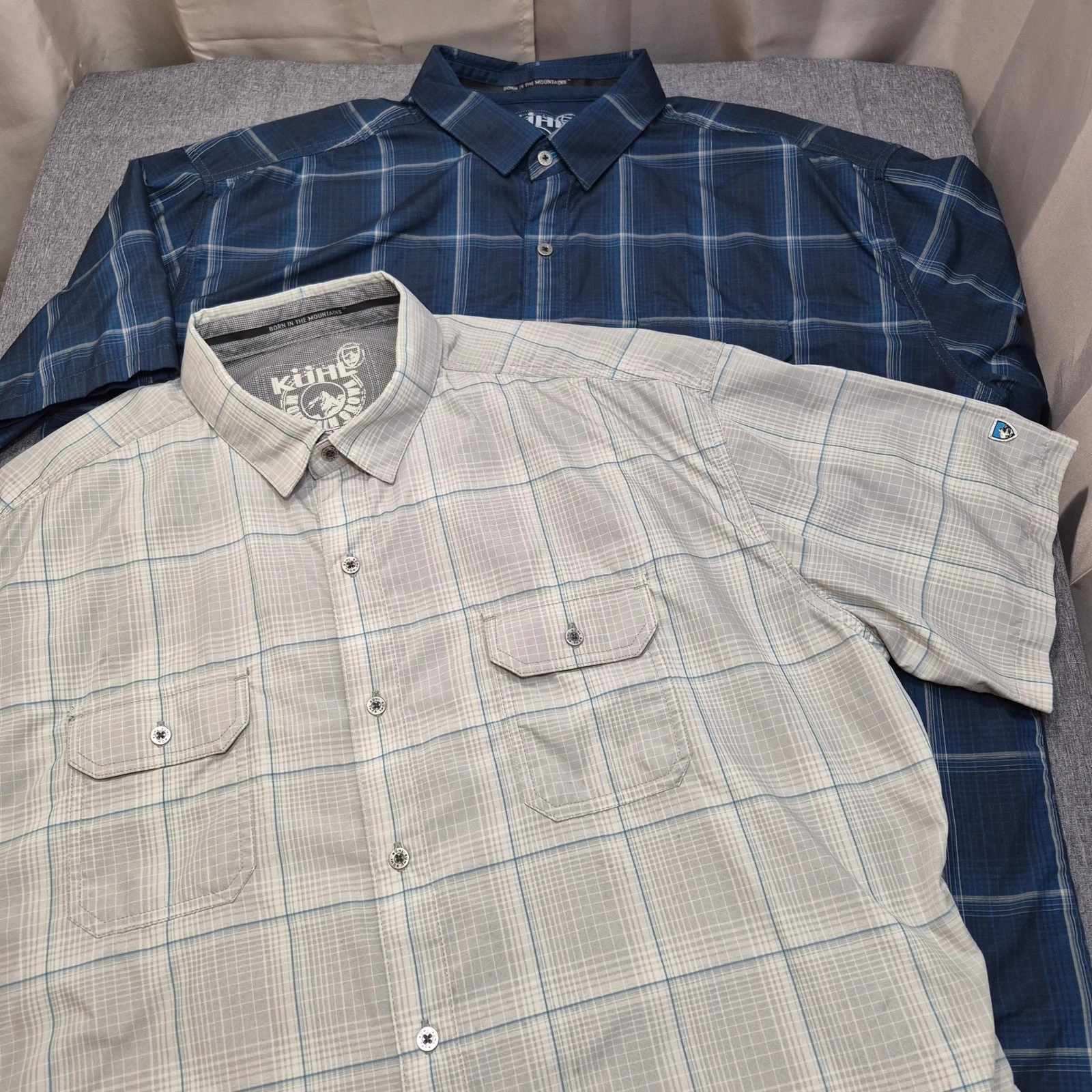 Bundle 2 Kuhl Eluxur Ionik Men Size XXL Hiking Plaid Button Up Shirt Blue & Gray
Opens in a new wind