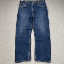 Vintage Levis 505 Jeans Mens 36x29 (35x28) Blue Made in USA Dark Faded 90s