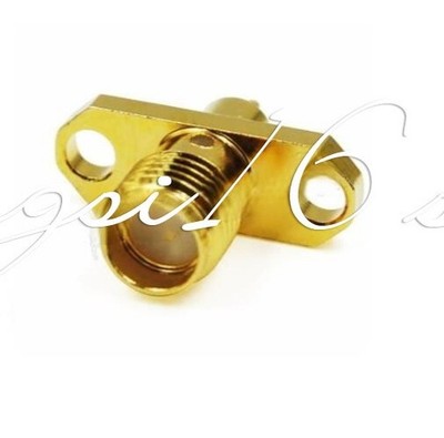 2PC Rf connector SMA-KFD1011 2-hole flange panel fixed SMA female head #yi