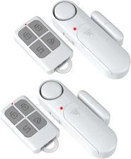 Wireless Door Alarm When Opened with Remote (2 Pack), Window Sensor Alarms for H
