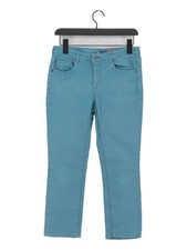 White Stuff Women's Jeans UK 10 Blue Cotton with Elastane Cropped
