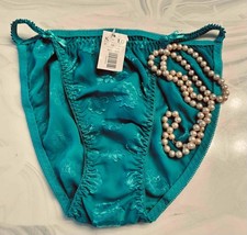 CHIC by H.I.S. Vintage String Sheer Green Bikini Panty Panties - NEW size 8