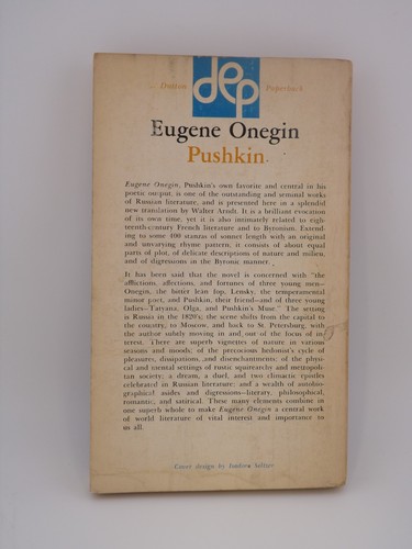 Eugene Onegin : A Novel in Verse by Alexander Pushkin (1963, Walter Arndt) - Imagen 2 de 3