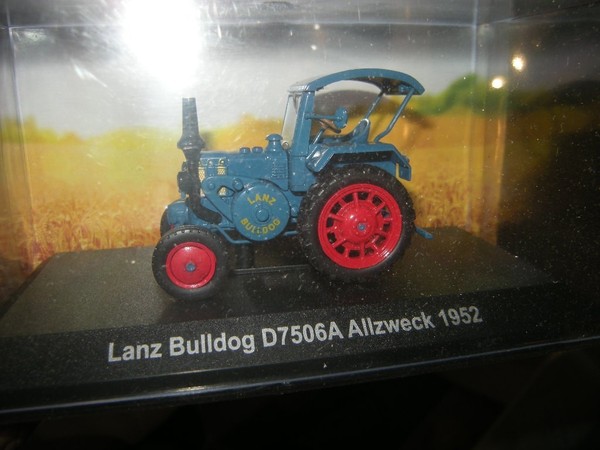 1:43 Ixo / Hachette Traktor Lanz Bulldog D7506A Allzweck 1952 In VP-image