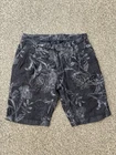 Etro Milano Men’s 100% Linen Shorts Navy Blue Floral Print 52 W34-36