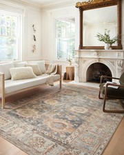 Margot Collection MAT-03 Ocean/Spice 8'-6" x 11'-6" Area Rug feat. CloudPile,...
