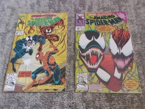 Amazing Spider 🕷️ Man Marvel Comics Issues 362,363,1992, Carnage,Venom New