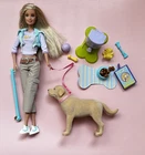 🤍 Barbie 🤍 2006 Vintage Barbie Doll & Tanner Pet Dog Set & Accessories #J9472