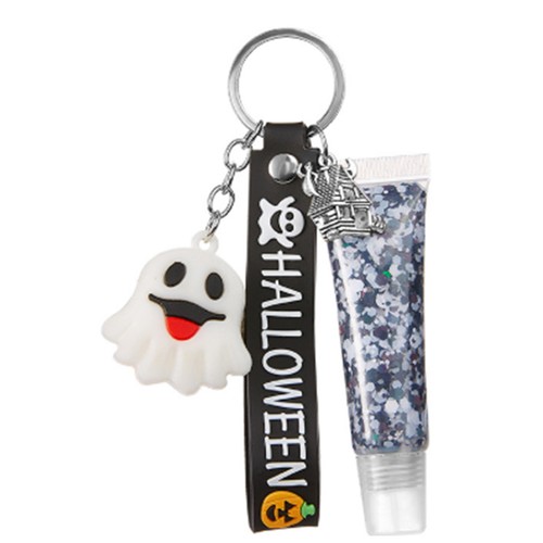 1Pc Halloween Festival Accessory Key Chain Pendant with Glitter Gel Sequins Gel - Picture 9 of 18
