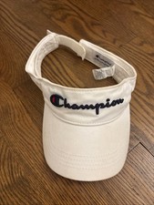 Youth Champion White Visor Cap Adjustable One Size