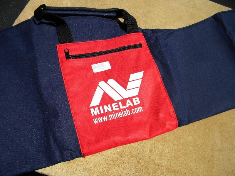 Vtg Metal Detector MINELAB~Universal Zipper Carry Bag~Storage~Prospect~2G01~Blue