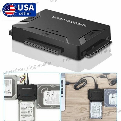 USB 3.0 To IDE/SATA Converter Adapter Kit For 2.5''/3.5'' SATA/IDE/SSD Hard Drive